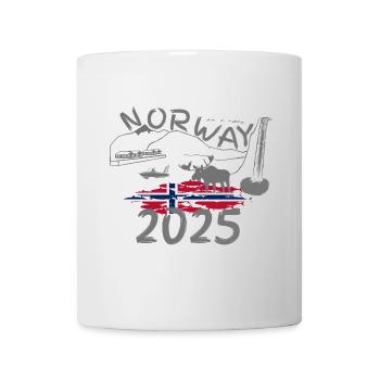 Norway 2025 Mackerel with Mountains and Moose Fishing - Mug - white - Front