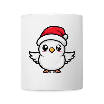 Taube Vogel Weihnachten Niedlich - Tasse - Weiß - Vorne