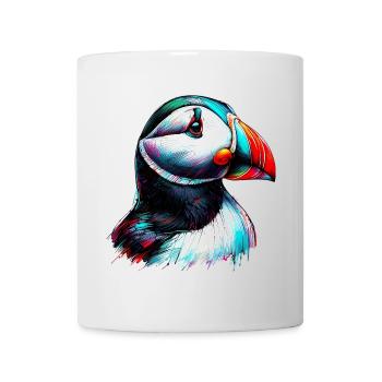 Macareux - Mug blanc - blanc - Devant