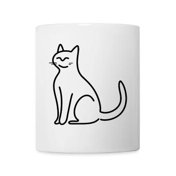 Chat - Mug blanc - blanc - Devant