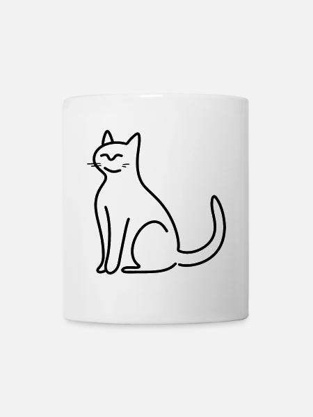 Katze - Tasse - Weiß
