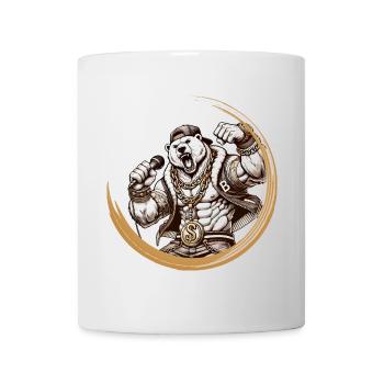 Cool Bear dans le style d’un rappeur – Urban Vibe pour vous - Mug blanc - blanc - Devant