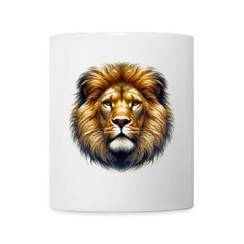 Löwe - Tasse - Weiß - Vorne