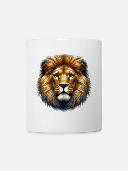 Löwe - Tasse - Weiß