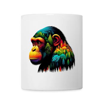 Singe - Mug blanc - blanc - Devant