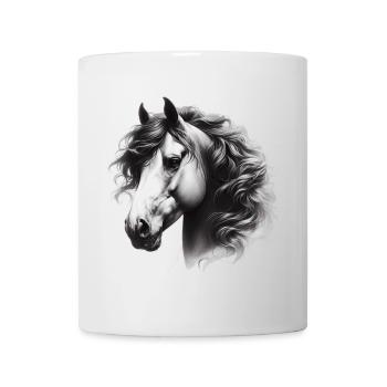 Cheval - Mug blanc - blanc - Devant