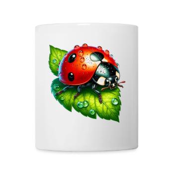 Coccinelle - Mug blanc - blanc - Devant