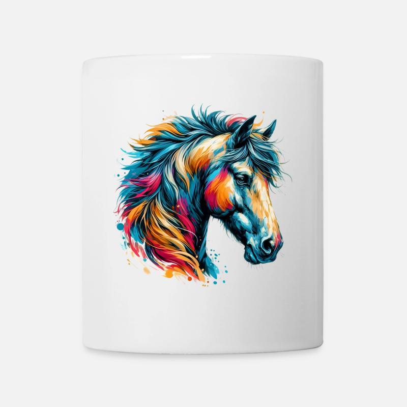 Cheval - Mug blanc - blanc