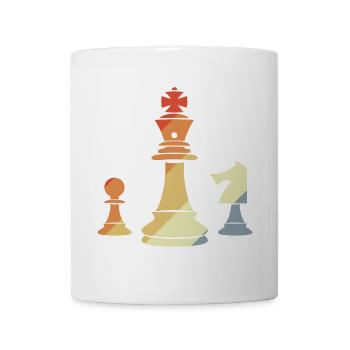 Pièces d’échecs vintage - Mug blanc - blanc - Devant