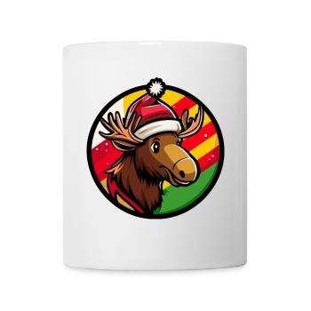 Elch Weihnachten Tier - Tasse - Weiß - Vorne