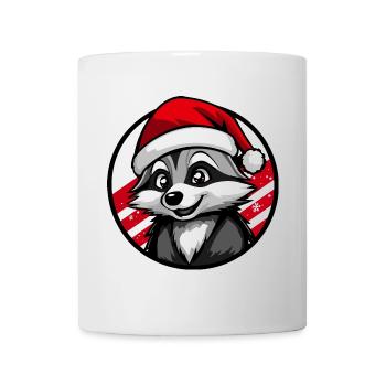 Raccoon Christmas Animal - Mug - white - Front