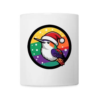 Colibri oiseau animal de Noël - Mug blanc - blanc - Devant
