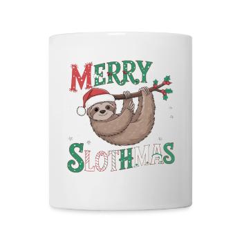 Joyeux Slothmas - Mug blanc - blanc - Devant