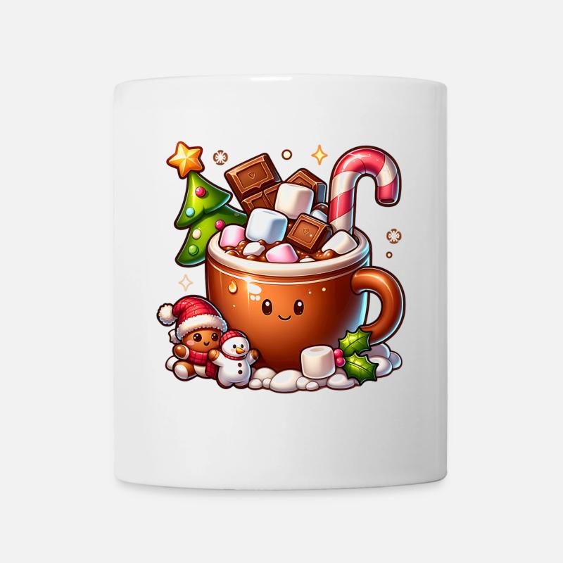 Délices au cacao – de beaux rêves de Noël ! - Mug blanc - blanc