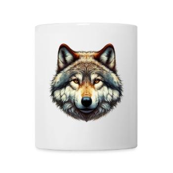 Loup - Mug blanc - blanc - Devant