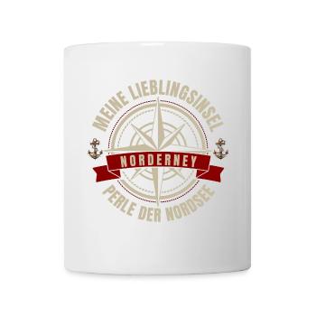 Meine Lieblingsinsel - Norderney - Tasse - Weiß - Vorne