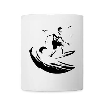 Surfeur - Mug blanc - blanc - Devant