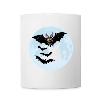 Bats, Vampires and the Moon - Mug - white - Front