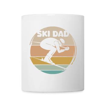 ski dad lustig skifahrer retro vintage Sprüche - Tasse - Weiß - Vorne