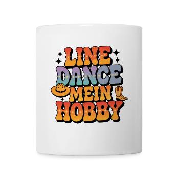 Line Dance Linedance mein Hobby - Tasse - Weiß - Vorne