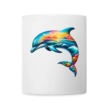 Dauphin - Mug blanc - blanc - Devant