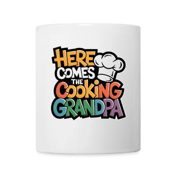 Here comes the cooking grandpa - Mug - white - Front