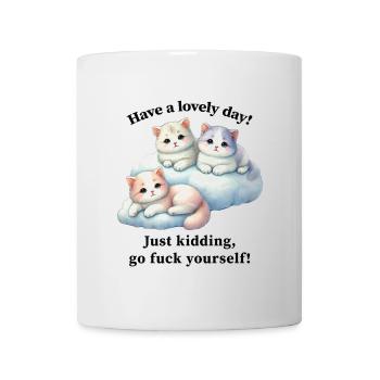 Cute kittens - go fuck yourself - Mug - white - Front