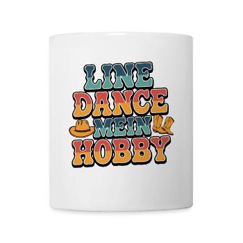 Line Dance mein Hobby - Tasse - Weiß - Vorne
