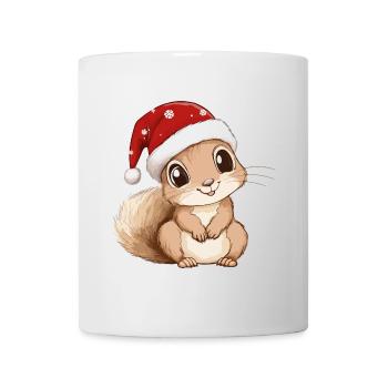 Eichhörnchen Weihnachten Süß Niedlich Xmas - Tasse - Weiß - Vorne