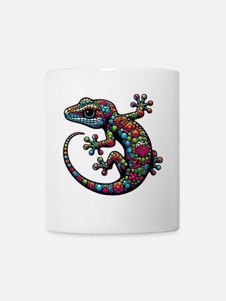Gecko - Tasse - Weiß