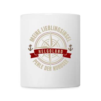 Meine Lieblingsinsel - Helgoland - Tasse - Weiß - Vorne