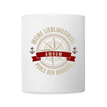 Meine Lieblingsinsel - Amrum - Tasse - Weiß - Vorne