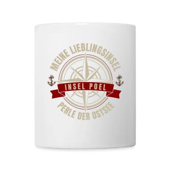 Meine Lieblingsinsel - Insel Poel - Tasse - Weiß - Vorne