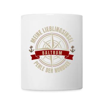 Meine Lieblingsinsel - Baltrum - Tasse - Weiß - Vorne