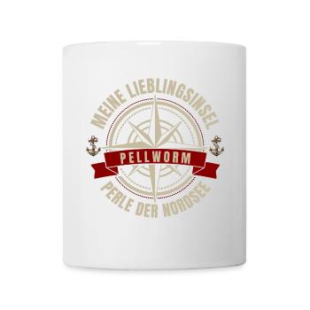 Meine Lieblingsinsel - Pellworm - Tasse - Weiß - Vorne