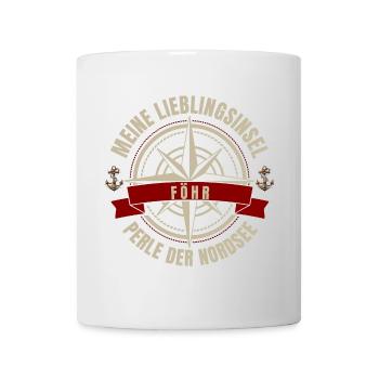Meine Lieblingsinsel - Föhr - Tasse - Weiß - Vorne