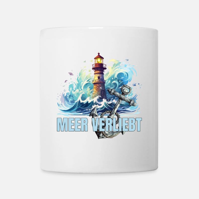 Meer verliebt - Tasse - Weiß