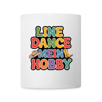 Line Dance mein Hobby - Tasse - Weiß - Vorne