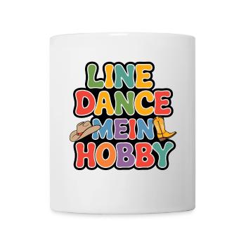Line Dance mein Hobby - Tasse - Weiß - Vorne
