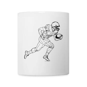 American Football Sketch - Mug - white - Front