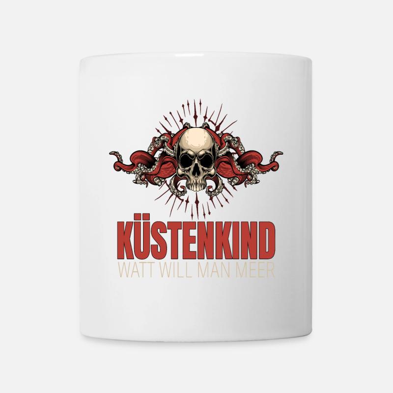 Küstenkind - Watt will man Meer - Tasse - Weiß