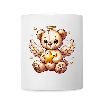 Teddybär Engel-süßer Begleiter der Weihnachtszeit - Tasse - Weiß - Vorne