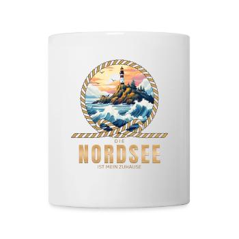 Die Nordsee ist mein Zuhause - Tasse - Weiß - Vorne