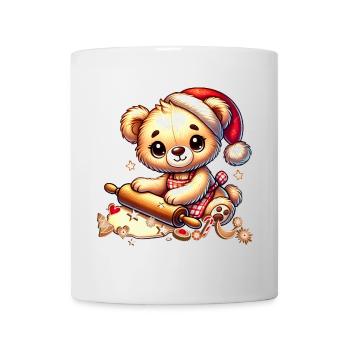 Cuisson de Noël Teddy – Douce joie festive - Mug blanc - blanc - Devant