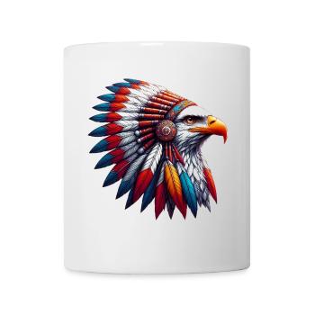 Amerikanischer Indianer Adler Amerikanische Rothaut - Tasse - Weiß - Vorne
