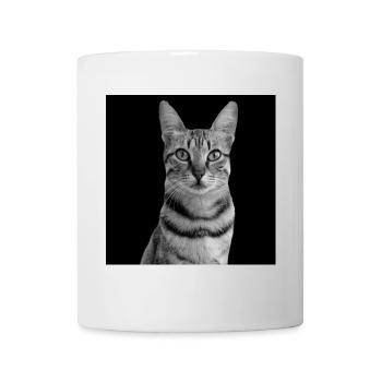 Cat white-black Cat black and white - Mug - white - Front