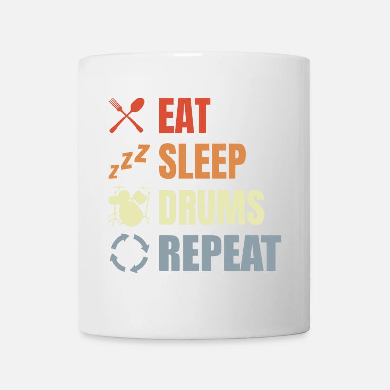 Routine de tambour - Mug blanc - blanc
