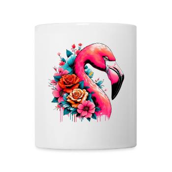 Flamant - Mug blanc - blanc - Devant