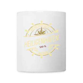 Mein Herz schlägt Wellen - Heiligenhafen - Tasse - Weiß - Vorne