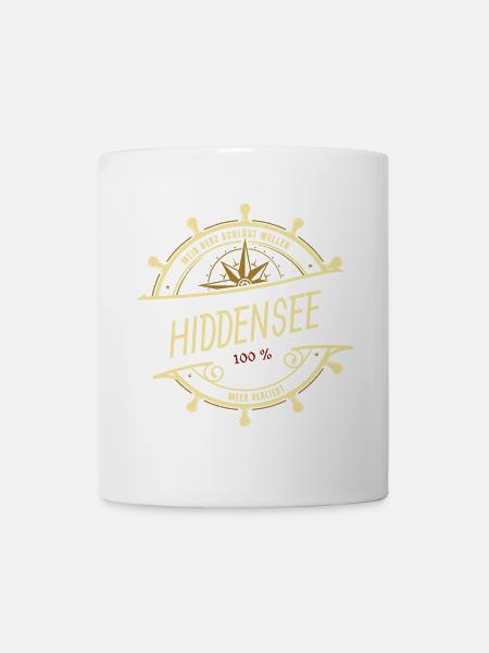 Mein Herz schlägt Wellen - Hiddensee - Tasse - Weiß